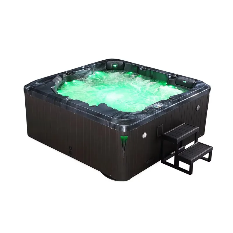For Family Outdoor Whirlpool Jacuzzi Massage Bathtub Hydrotherapy Acrylic 4-6 Person Whirlpool Ozone Waterfall Spa Jets