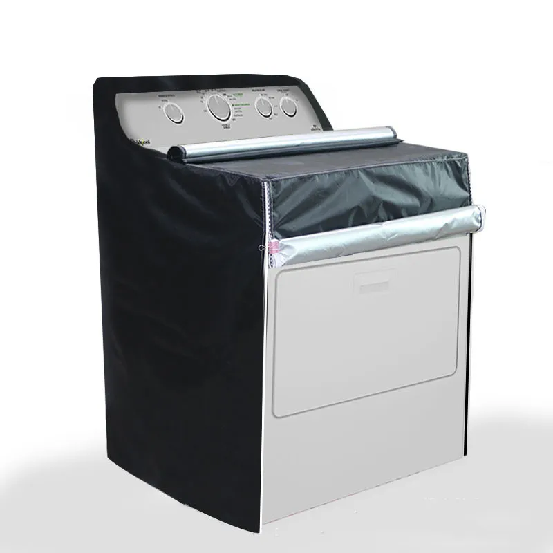 Hot Sale! Sunscreen Anti-aging Washing Machine Cover With Zipper Lid Laundry Room Drying Machine Waterproof Dustproof  Cover