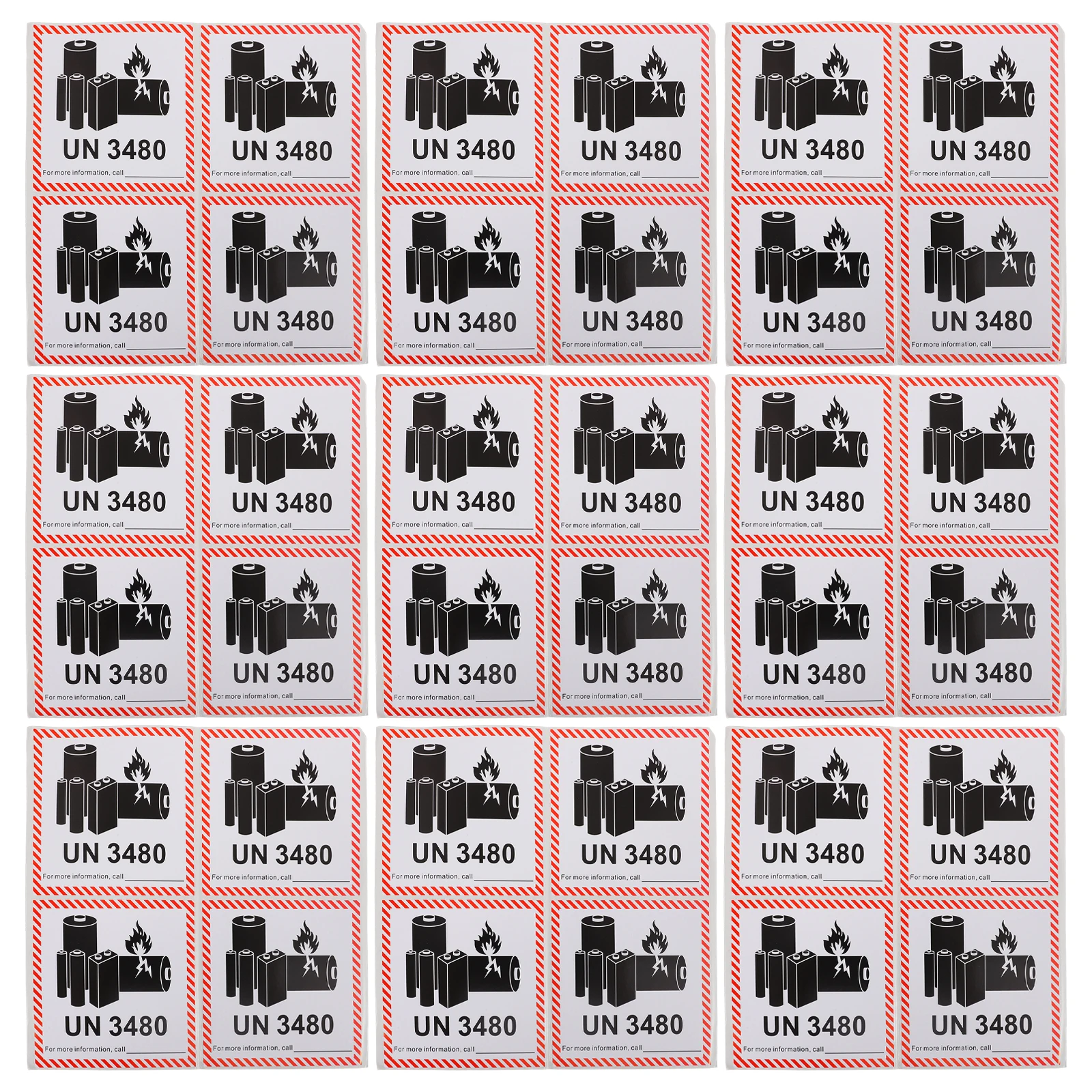 

Fireproof Label Shipping Warning Stickers Transport Safety Labels