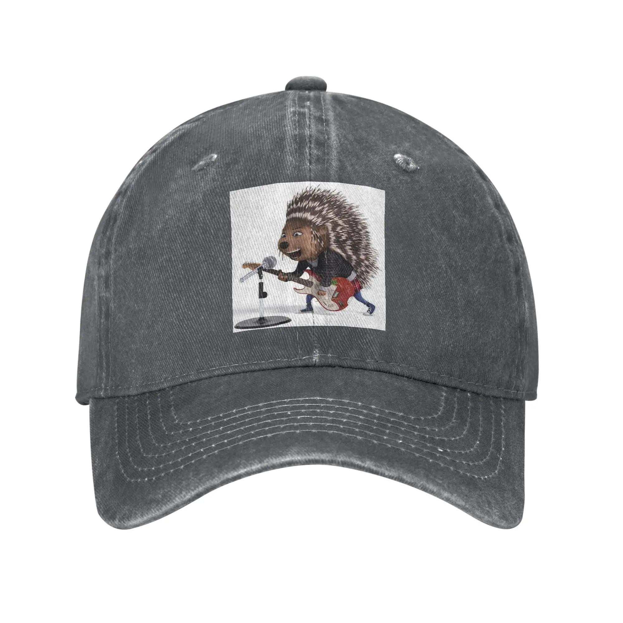 Gorra de tela vaquera Ash Sing Movie, gorras de béisbol informales, sombrero ajustable, gorras de béisbol unisex de verano