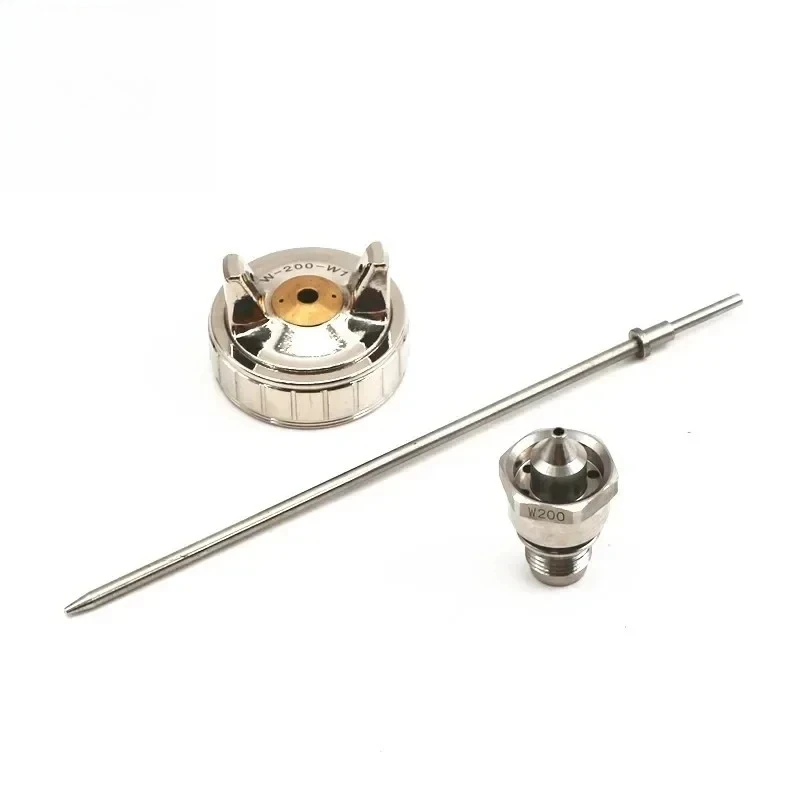 aipart  HVLP Manual Handle W-200 Spray Gun Nozzle Needle Air Cap Kit 1.2/1.5/1.8/2.0/2.5mm for W200 Paint Spray Gun