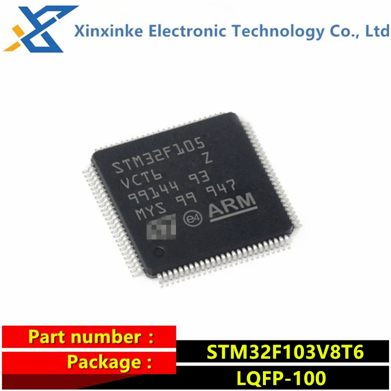 STM32F103V8T6 LQFP-100 ARM micro controller - MCU 32BIT Cortex M3 64KB 20KB RAM 2X12 ADC New original genuine