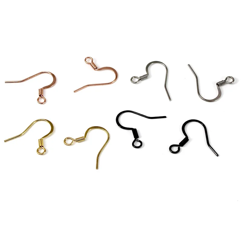 50pcs Hypoallergenic Stainless Steel Earrings Hooks Nickel Free Anti Allergy Earring Clasp Wire For Diy Jewelry Findings Making