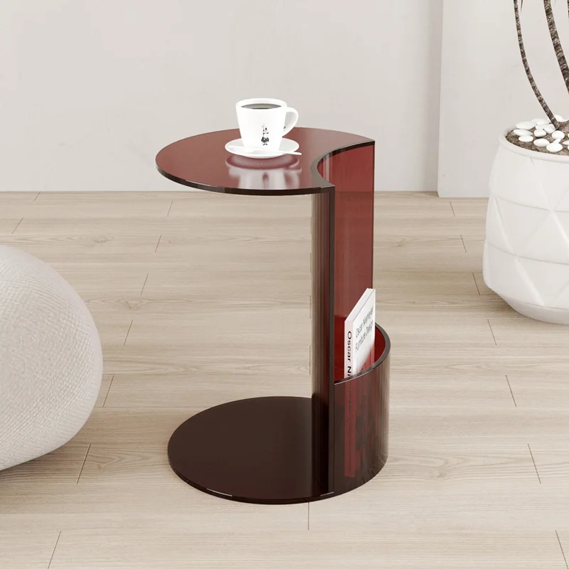 

Side few acrylic table simple modern book table household artistic vertical coffee table