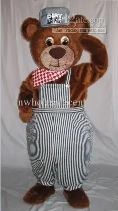 

New Adult Hot Sale Foam Cute Hat Bear Fancy Cartoon Mascot Costume Plush Christmas Fancy Dress Halloween Mascot Costume