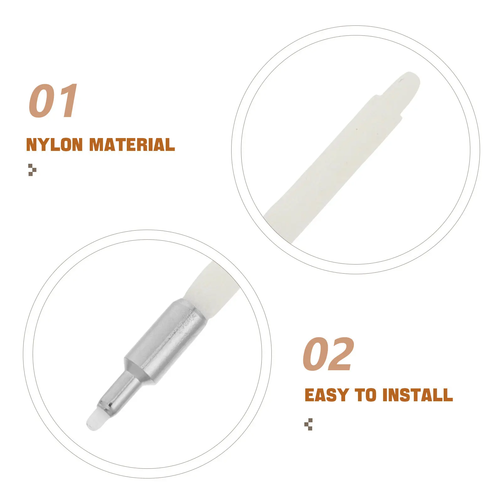 10Pcs Replaceable 0.5mm Extra Fine Tip Paint Pen Nibs Compatible with Refillable Markers for Detailed Art DIY Projects Paint