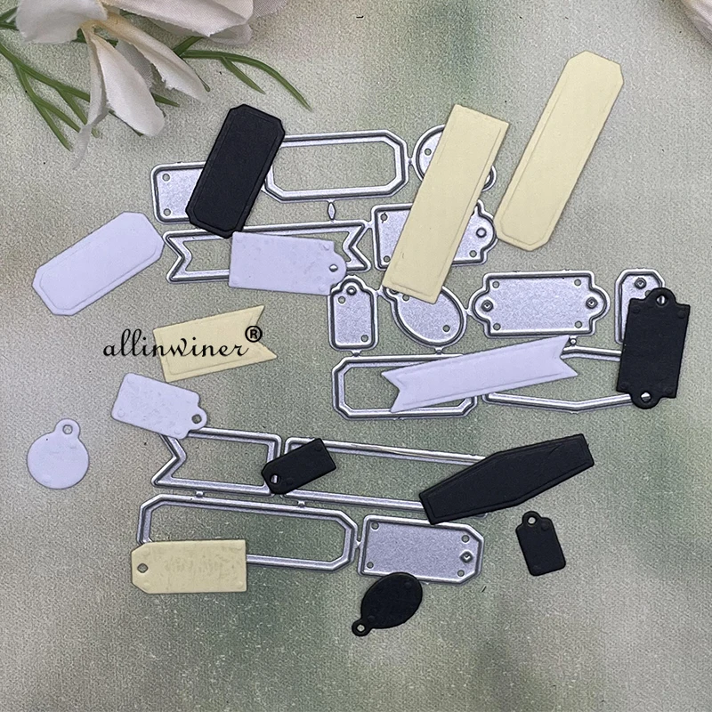 Long and short label Metal Cutting Dies Stencils Die Cut for DIY Scrapbooking Album Paper Card Embossing