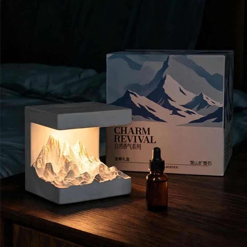 Snow Mountain Rizhao Jinshan Aromatherapy Ornament Bedroom Advanced Aromatherapy Fragrance Diffuser Stone Creative Birthday Gift