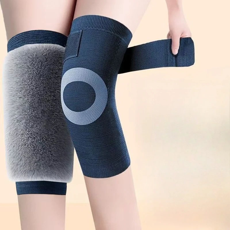 

Winter Soft Thermal Knee Braces Leg Warmers Cozy Warm Skiing Cycling Camping Runing Arthritis Tendonitis Knee Pads Leg Sleeves