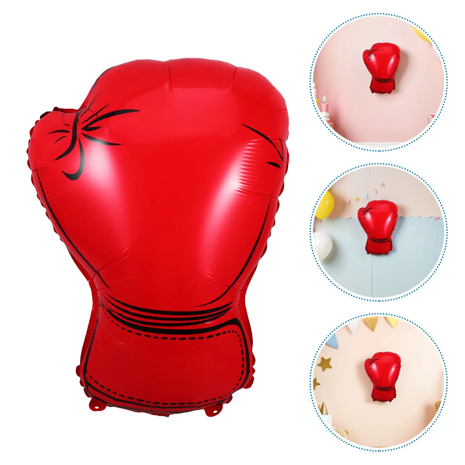 

12Pcs Boxing Glove Balloons Foil Inflatable Punching Gloves Birthday Wrestling Party Decorations Theme Supplies