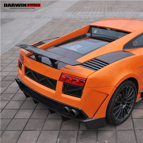 DarwinPRO SV style carbon fiber trunk spoiler GT Wing For Gallardo 04 to 14 LP550 LP560 LP570