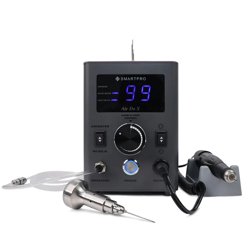 

Smartpro Air Do X Stone Setting & Engraving Machine Powerful 2 IN 1 Jewelry Pneumatic Graver & Micromotor