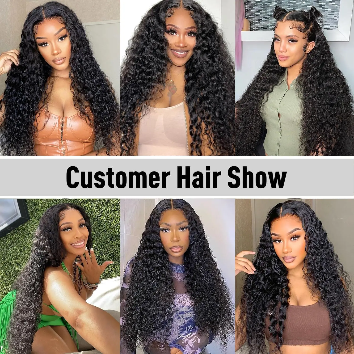 Deep Wave 3 4 Bundles with Frontal Brazilian Virgin Hair 13x4 Transparent Lace Frontal Brazilian Human Hair Extensions For Women