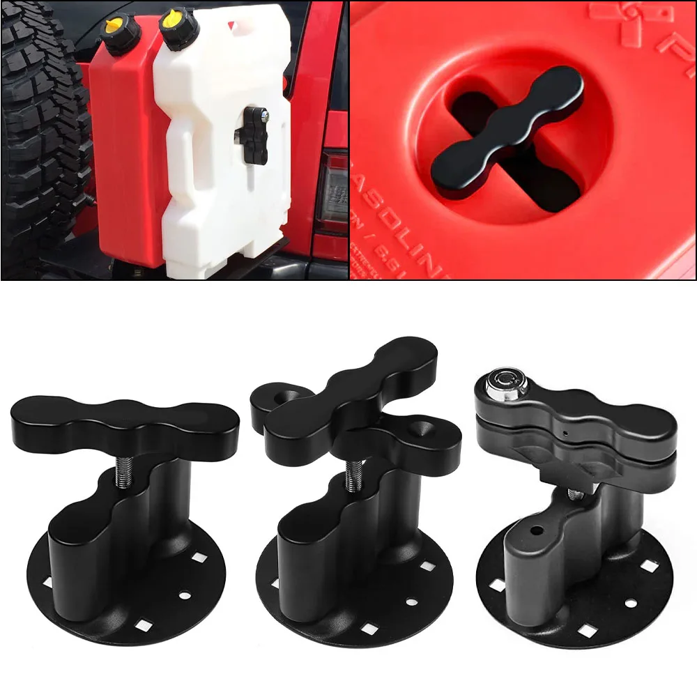 1 Pack Mount Lock Cargo Racks Double Locking Mount Fit For Standard Pack Mount Gasoline & Fuel & Gas Can & Water Pack