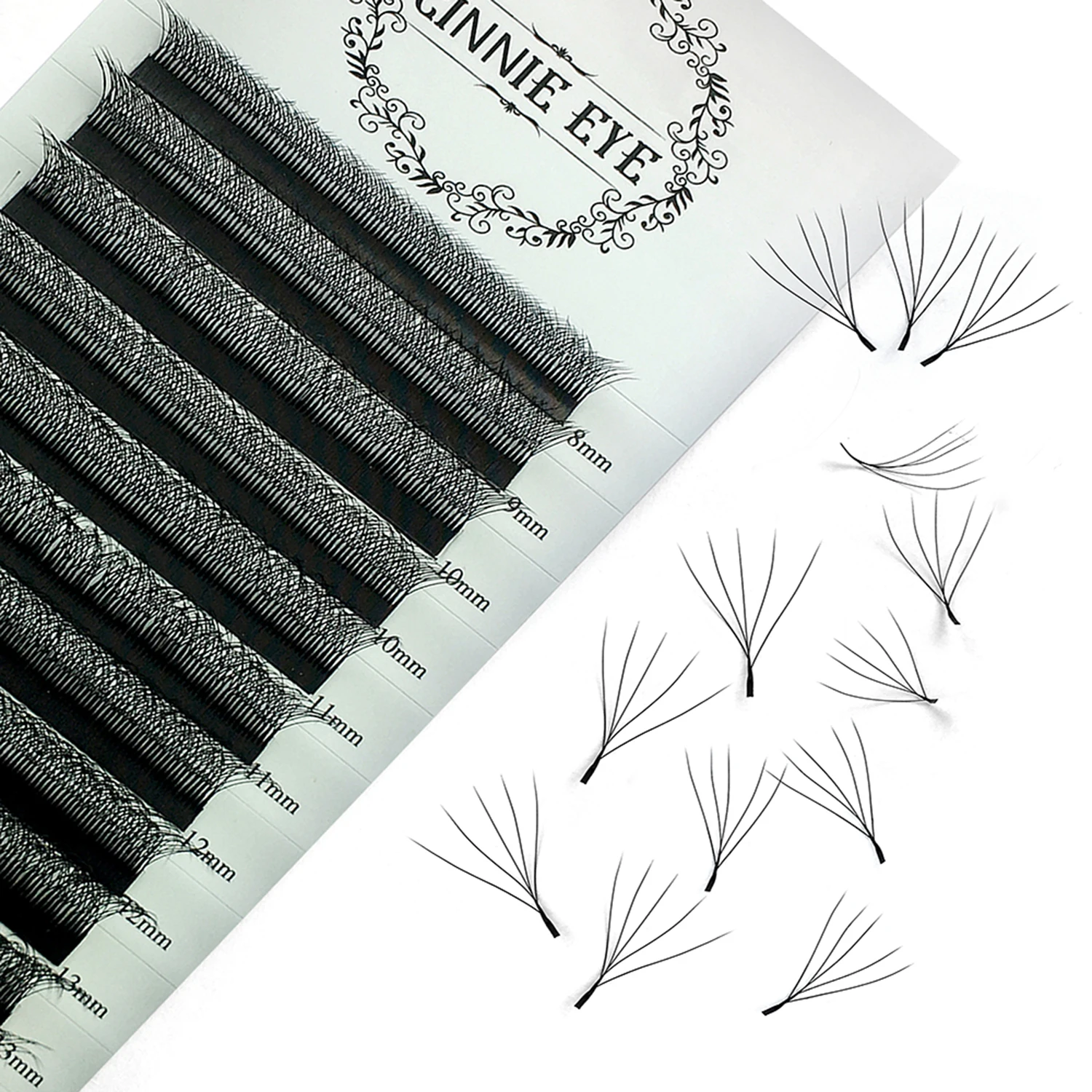 5D W Eyelash CIlios 5D Individual Cluter Lash BUnches 3W 4W 6W Russia Premade Volume Eyelashes 8D Ready made Lash fans Drop Ship