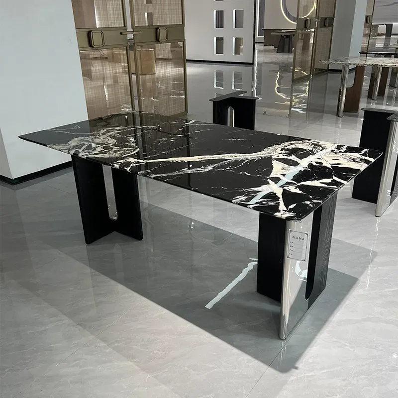 Conference Glass Dining Table Kitchen Coffee Outdoor Hallway Modern Dining Table Writing Bistro Mesas De Jantar Home Furniture