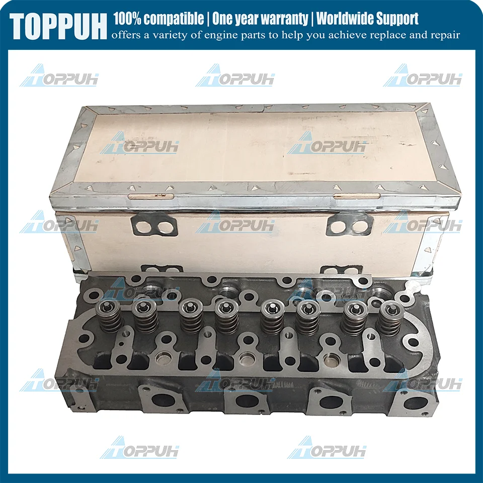 New V1505 Complete Cylinder Head with Valves for Kubota V1505 V1505D V1505-T V1505-E