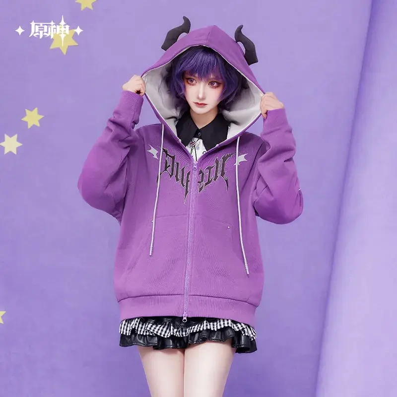 

[Genuine] miHoYo Game Genshin Impact Durin Theme Series Hoodie Casual Jacket Top Long Sleeved Cotton Clothing Cosplay Xmas Gifts