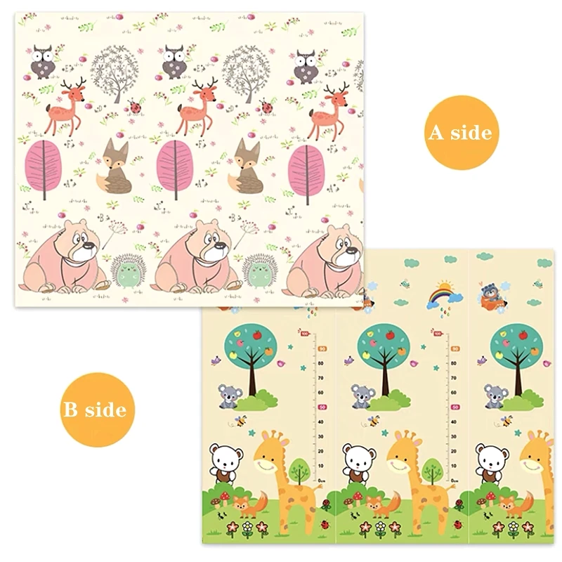 หนา1ซม./0.5ซม.XPE เด็กเล่นของเล่นเด็กพรมทั้ง Playmat การพัฒนาเสื่อห้องเด็กทารก crawling Pad พรมเด็กของขวัญ