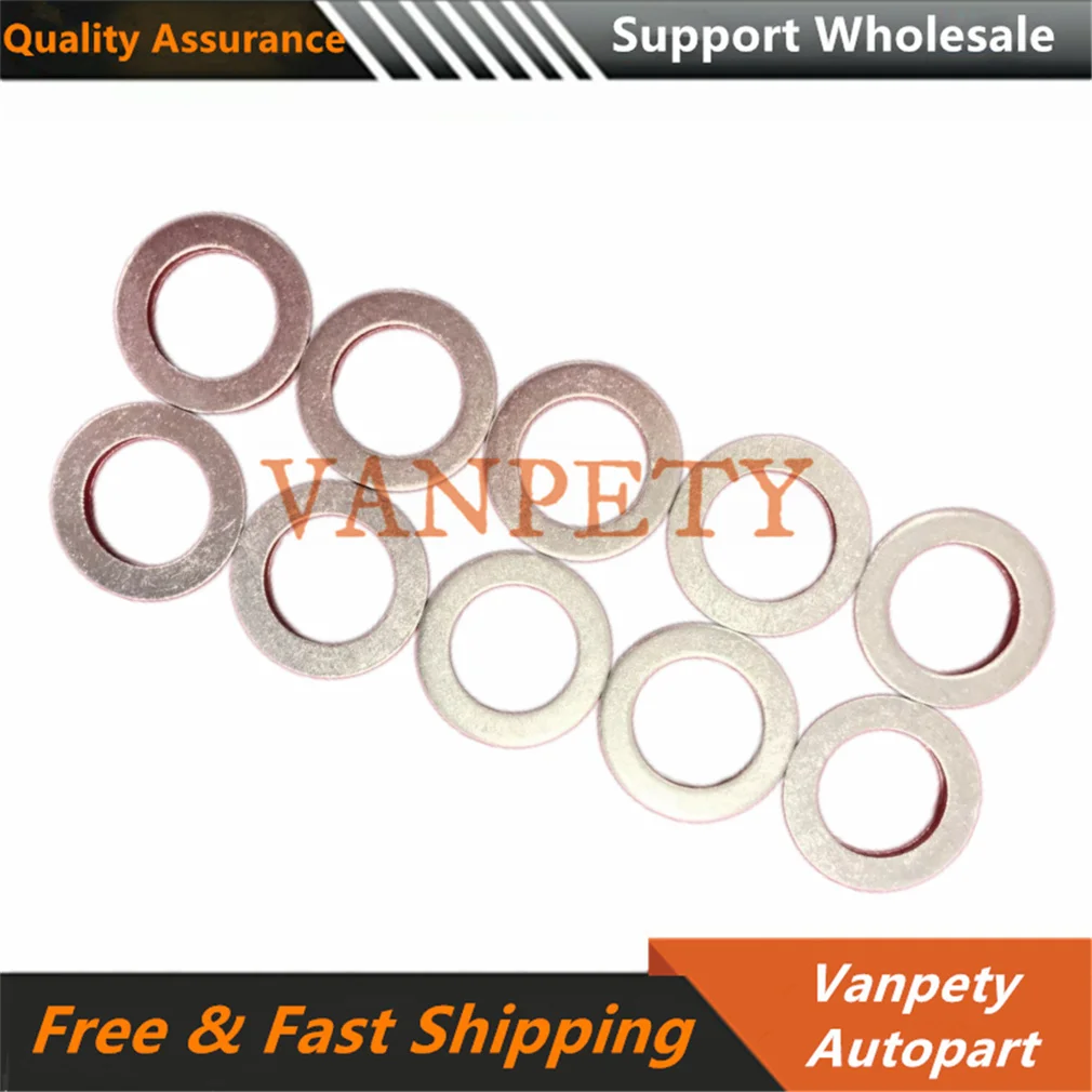 (10pcs) NEW GENUINE Engine Oil Drain Plug Gaskets 21513 23001 For Kia Hyundai 21513-23001 2151323001