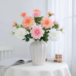 Artificial Wet Feeling Single Dahlia Artificial Flower Home Living Room Decoration Valentine's Day Wedding Party Decoration