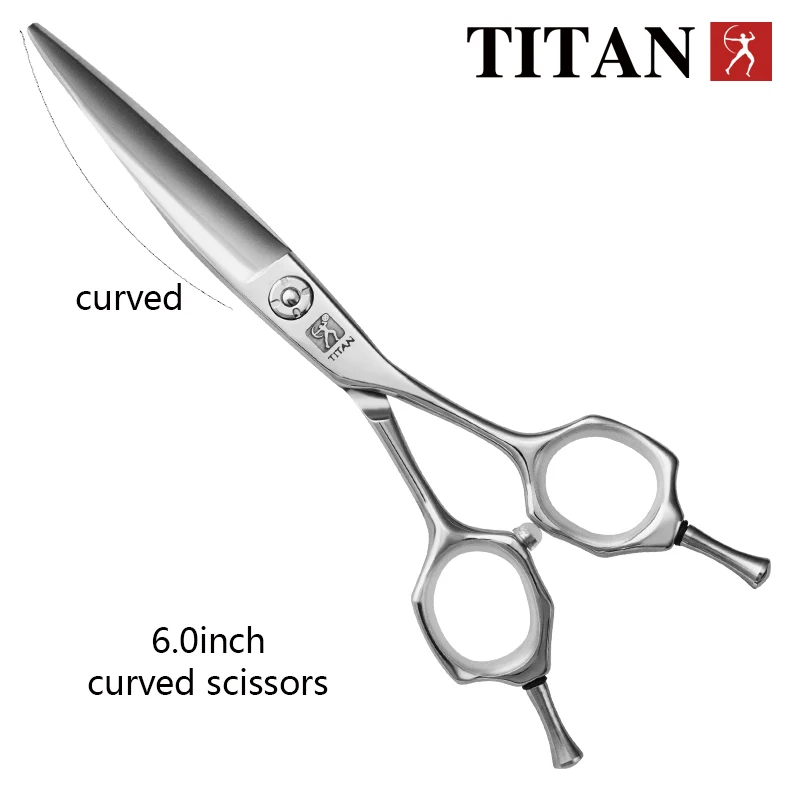 Titan  6.0 Curved scissors Professional Hairdressing Scissors Barber Scissors Japan Original