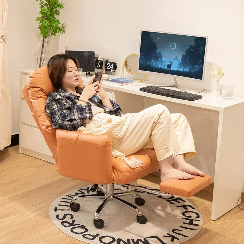 Cushion Ergonomic Office Chair Cover Gaming Aesthetic Computer Office Chair Luxury Comfy Dining Silla Despacho Furnitures