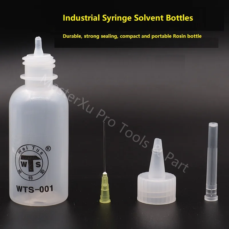 HISEECON 50ML 100ML Plastic Alcohol Bottle Perfume with Needle Tip Phone Repair Press Pump Container Acrylic Gel Polish Cleaner image 4