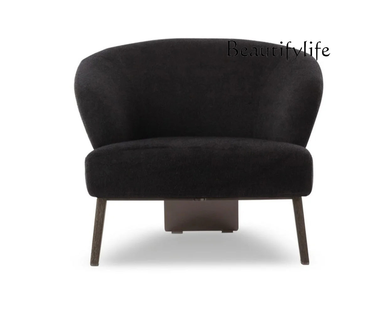 

Modern Light Luxury Creative Fabric Single-Seater Sofa with Armrest Small Apartment Living Room Designer Model Leisure Chair