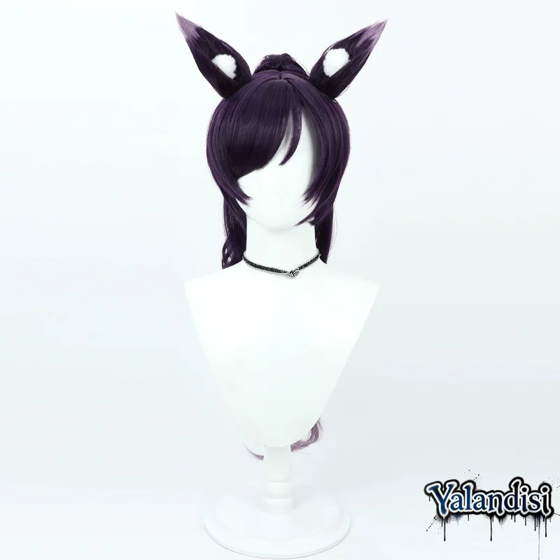 Yalandisi& NIJISANJI Virtual YouTube Vtuber Seki Cosplay Wig Halloween Carnival Party Props Synthetic Hair Heat Resistant Fiber