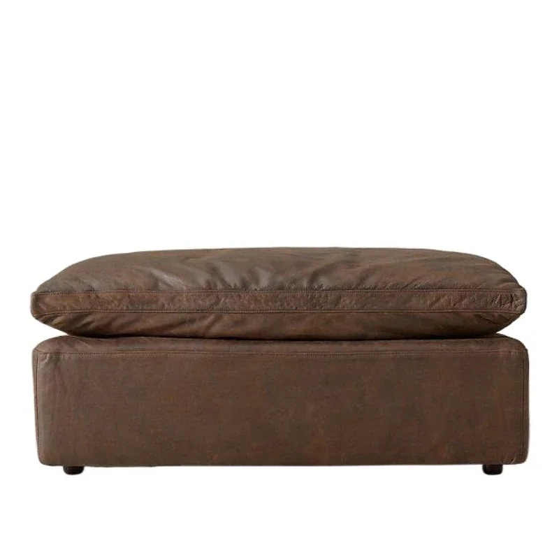 

French country retro furniture Italian sofa stool leather pedal end stool dressing stool