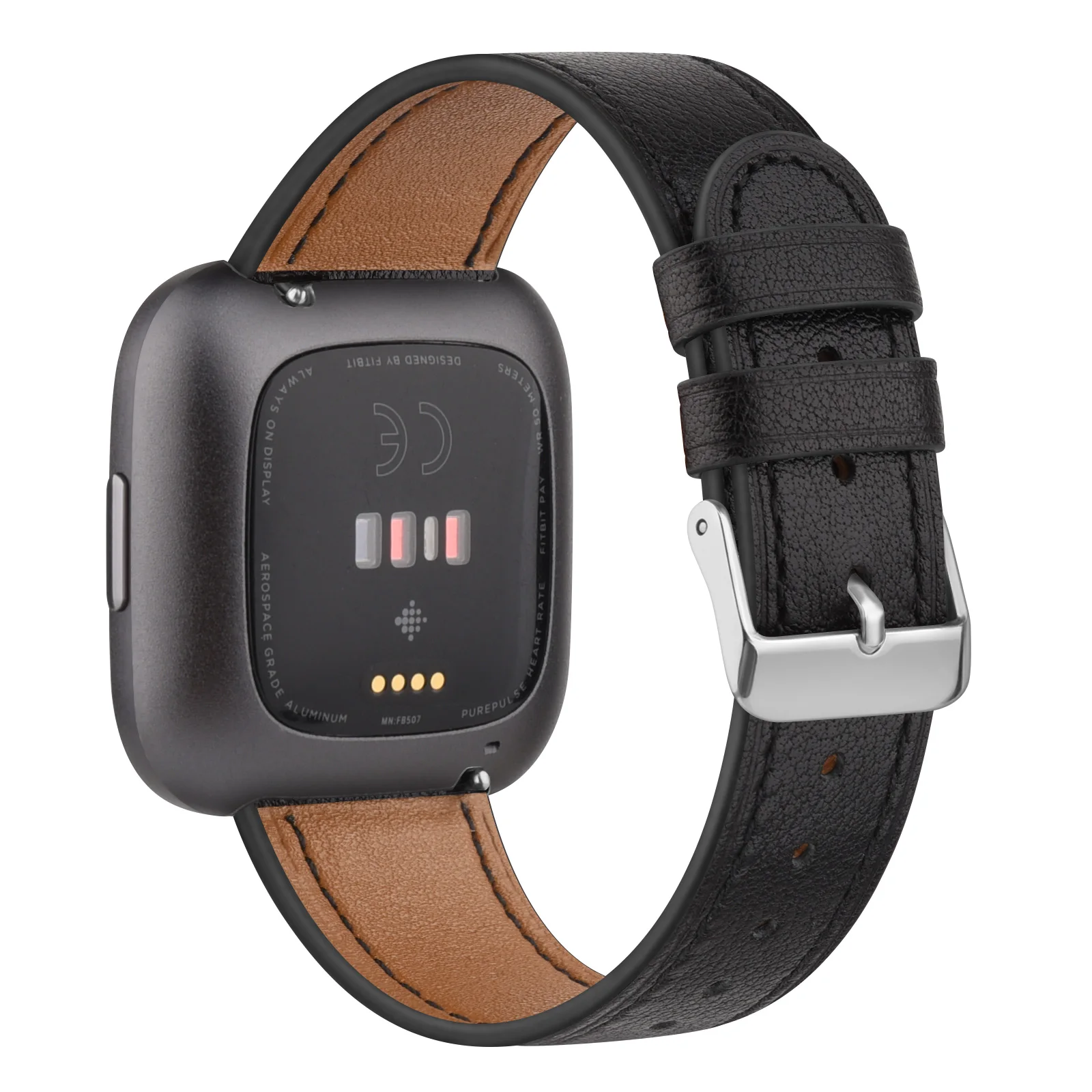 100% Leather Strap For Fitbit Versa 2 3 4 Band Bracelet For Fitbit Versa Lite/Sense/Sense 2 Watchband Wristband Replacement