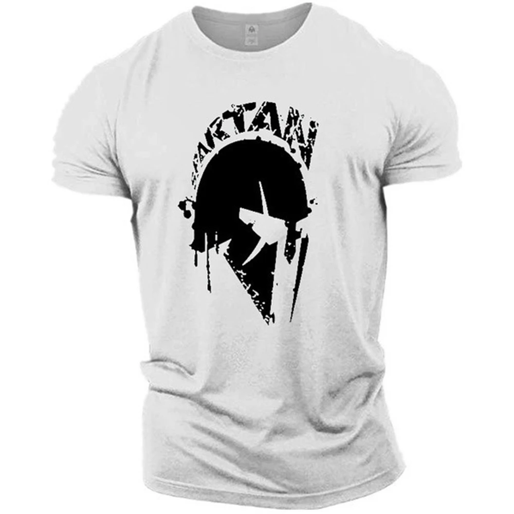 Vintage Spartan T-shirts For Men 3D Sparta Printing Short Sleeve Tops Men\'s T Shirt Oversized Tees Shirt Man Clothing Camiseta