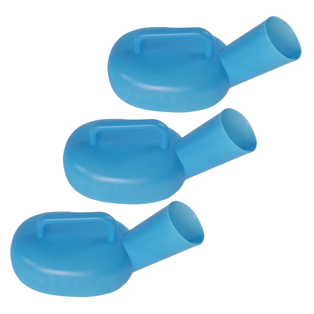 

3Pcs Thickened Plastic Portable Urinal Bottles for Elderly Hospital Bedridden Patients Large Capacity Urine Container Universal