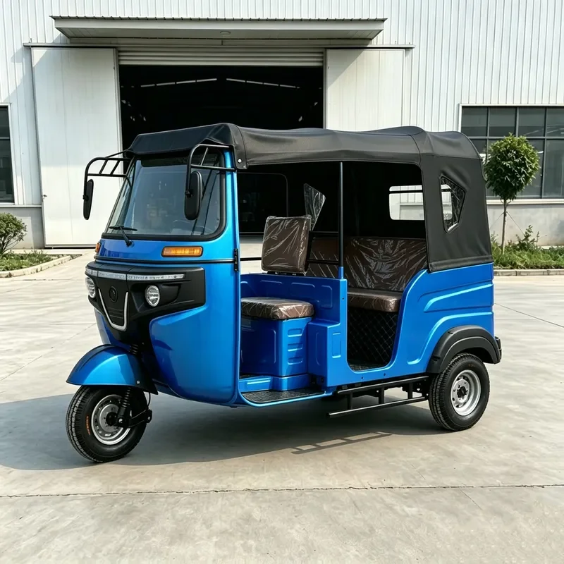 for Africa South East Asia Hot Selling Blue Three Wheeled Motorcycle Tuktuk Fuel Passenger Durable Wholesale Tuk Tuk