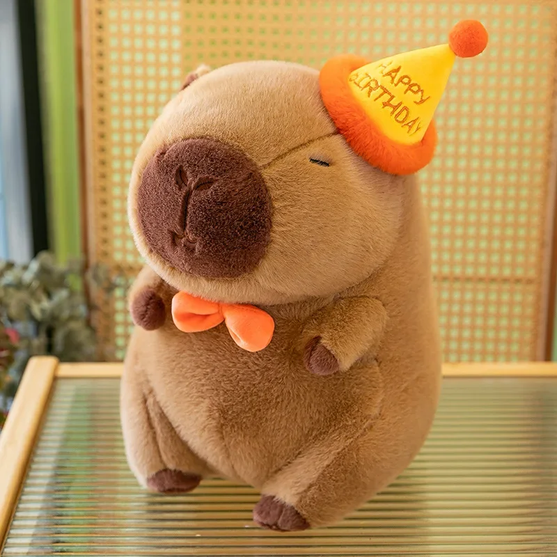 50cm Capybara große Plüsch puppe niedlichen Capibara Anime Fluffty Spielzeug Kawaii Plüsch Geburtstags puppe Weihnachts geschenk für Kinder weiches Stofftier