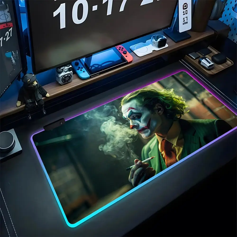 J-Jokers Mouse Pad Gaming LED 700x300 Mouse Mat Mousemats Table Pads manga PC Desk Mat RGB Keyboard Mat XXL