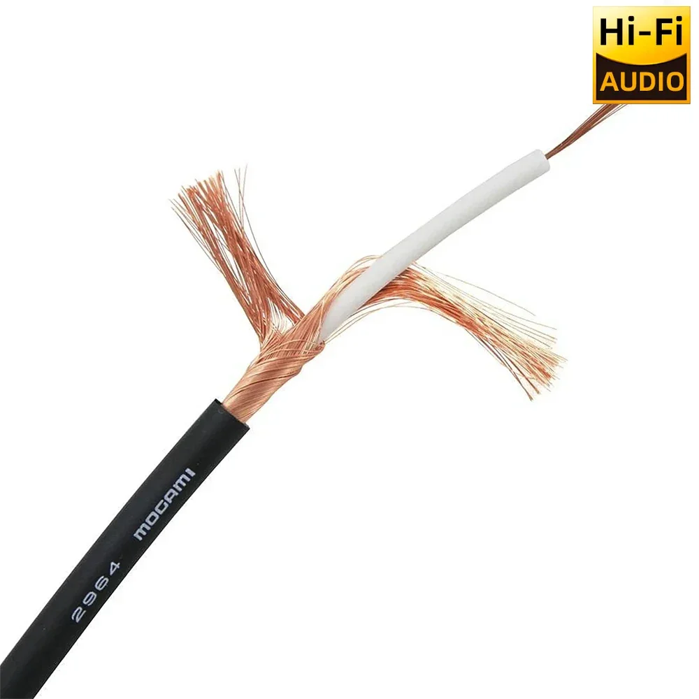 ▲ 5M/10M Japan Mogami W2964 75Ω Coaxial Cable OFC Low Noise HIFI Digital Audio Cable Low Capacitance Shielded Wire Bulk Cable