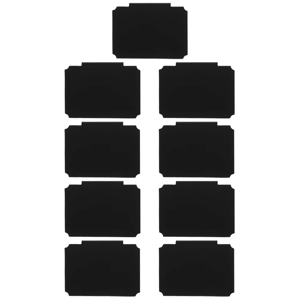 

9pcs Label Clips Reusable for Price Display Holders Clip on Labels Bin Tags Erasable Chalkboard Storage Box Organizer