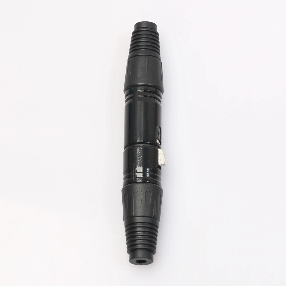 5Pairs Audio Microphone Cable Connector Mini 3Pin XLR Mike Wire Connect Plugs Black Replacement  for Audio Equipment