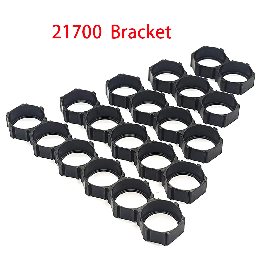 10 Pcs 21700 Lithium Battery Holder 21700 Bracket Misalignment Bracket Spacer DIY Battery Box Case Pack Splicing Bracket 21.2mm