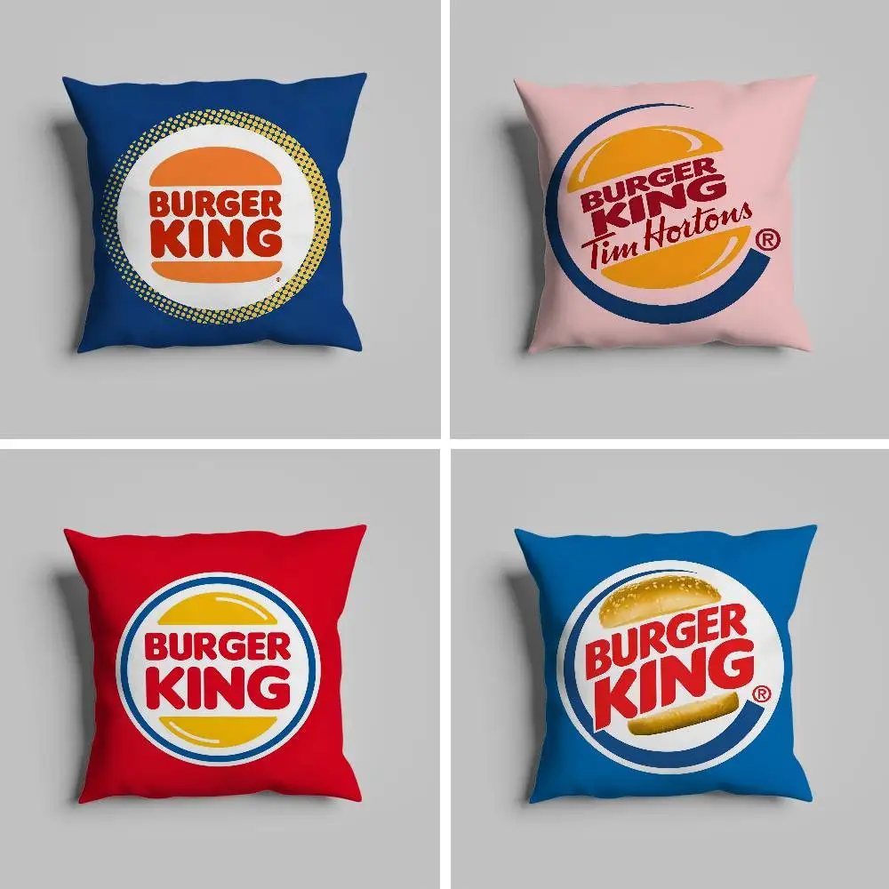 

HOT B-BurgerS KingS Pillow Case Pillowcase For Car Pillows 60x60 Cushions Luxury Double Sided Cover Home And Decoration Sofa 30