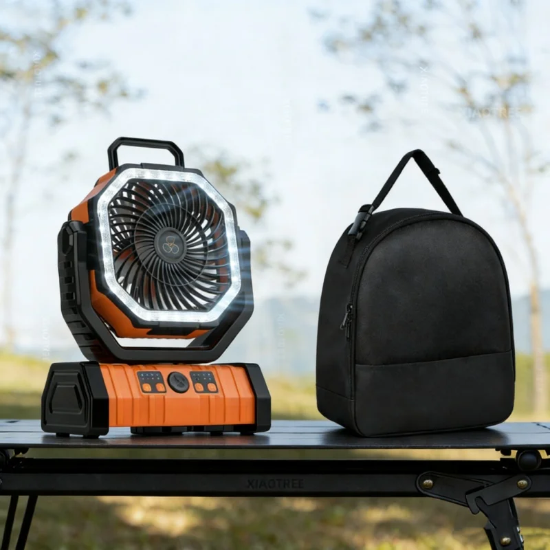 

Портативный перезаряжаемый вентилятор XIAOTREE 20000 мАч с LED-подсветкой и крючком для кемпинга и палаток