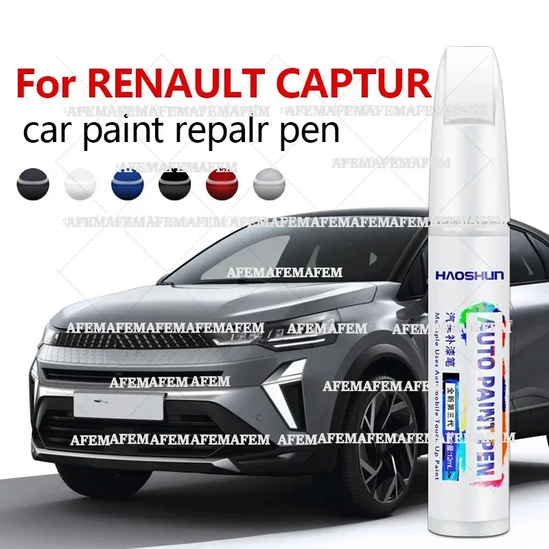 For RENAULT CAPTUR 2013-2025 Paint Scratch Repair Accessories White QNC Orange ENJ Blue RQH Brown Red Car Paint Repair Pen