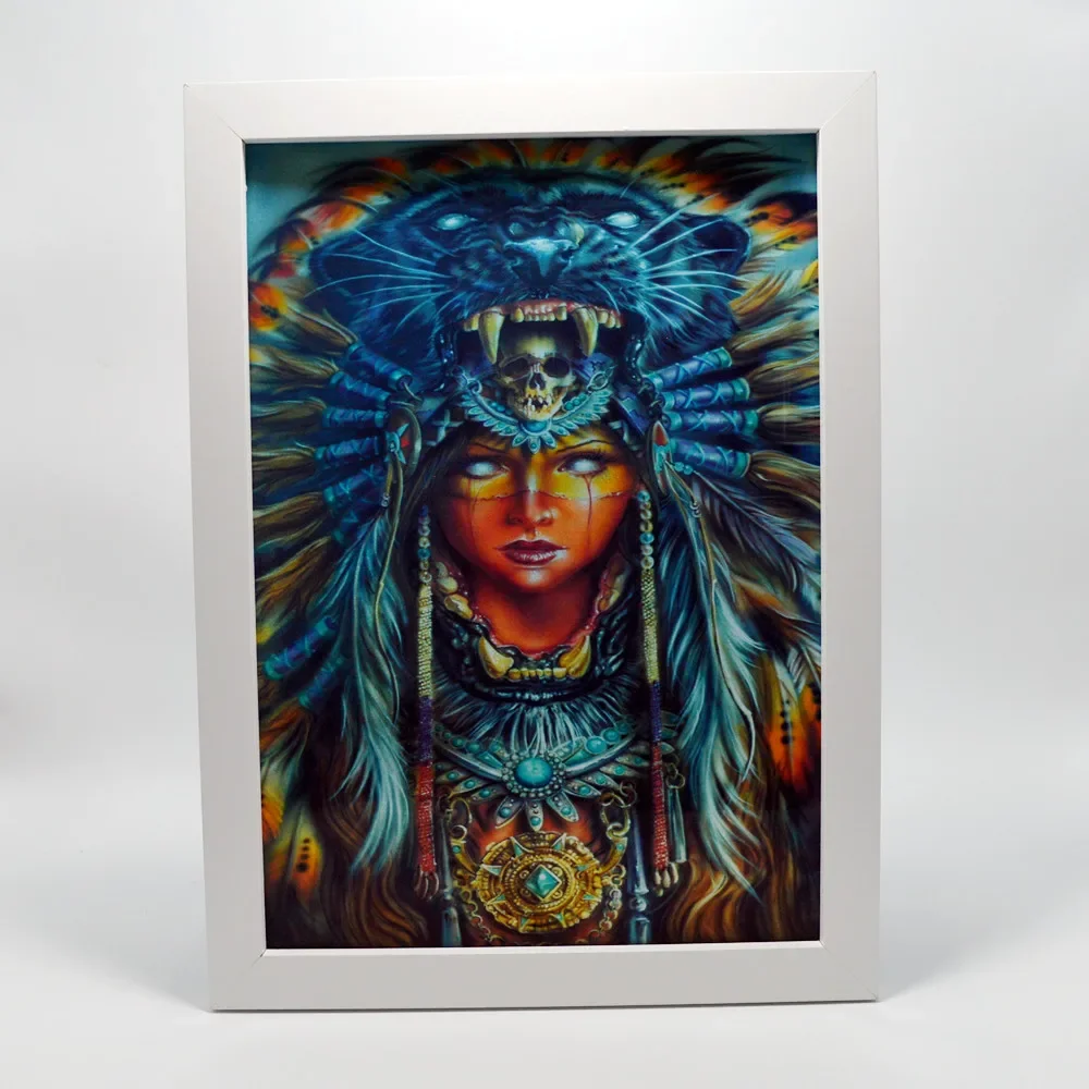 Индийская девочка! Потрясающая Настенная Наклейка с черепом Great Chicano, художественный плакат-винтажная Настенная картина для украшения вашей комнаты