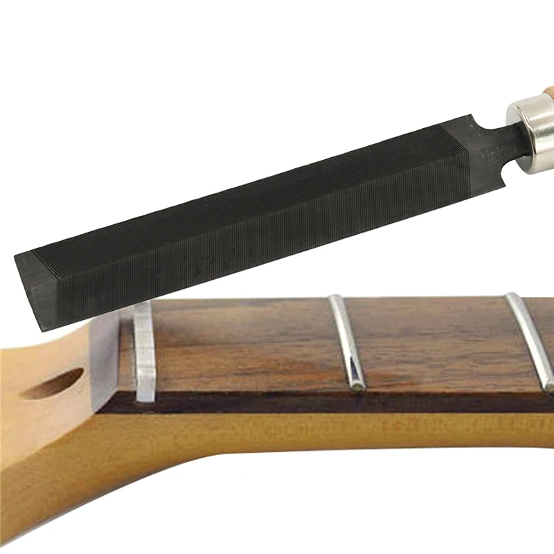 Guitar Bridge Pins Nail Nut Saddle Part Slotted Nut diamentowy pilnik do pił 5 cali narzędzia do konserwacji plików do kształtowania poduszek