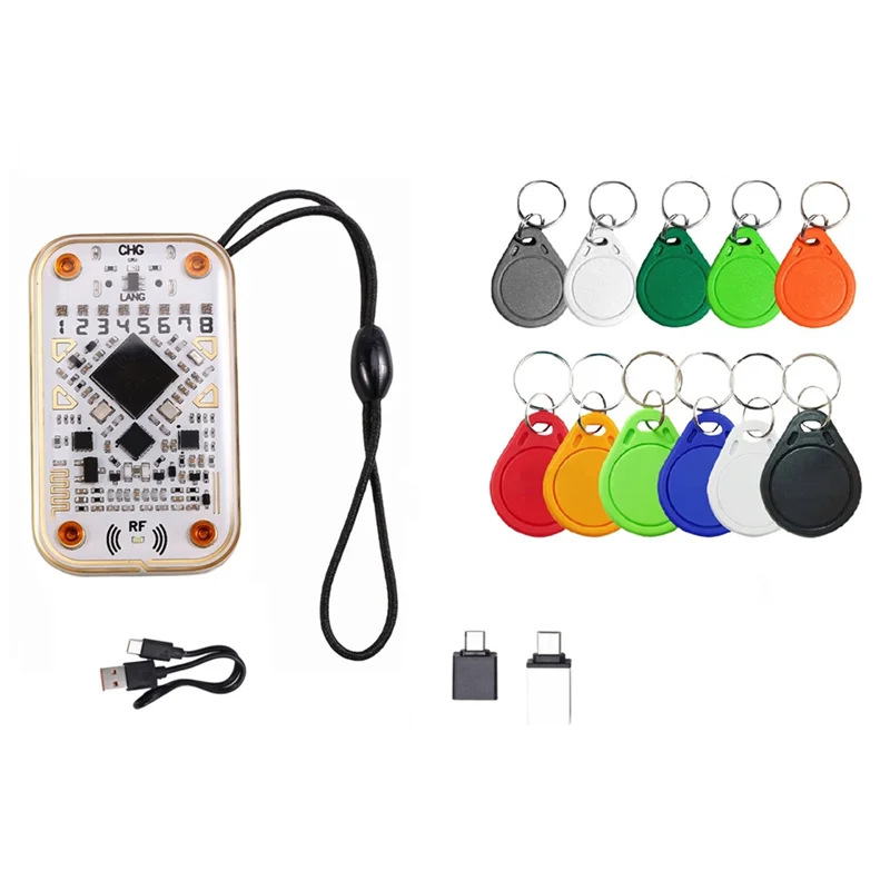

BNVN-Chameleon Ultra RFID Smart Chip Reader Emulator +5UID+6CUID Card 125Khz 13.56Mhz Card Decode NFC Duplicator