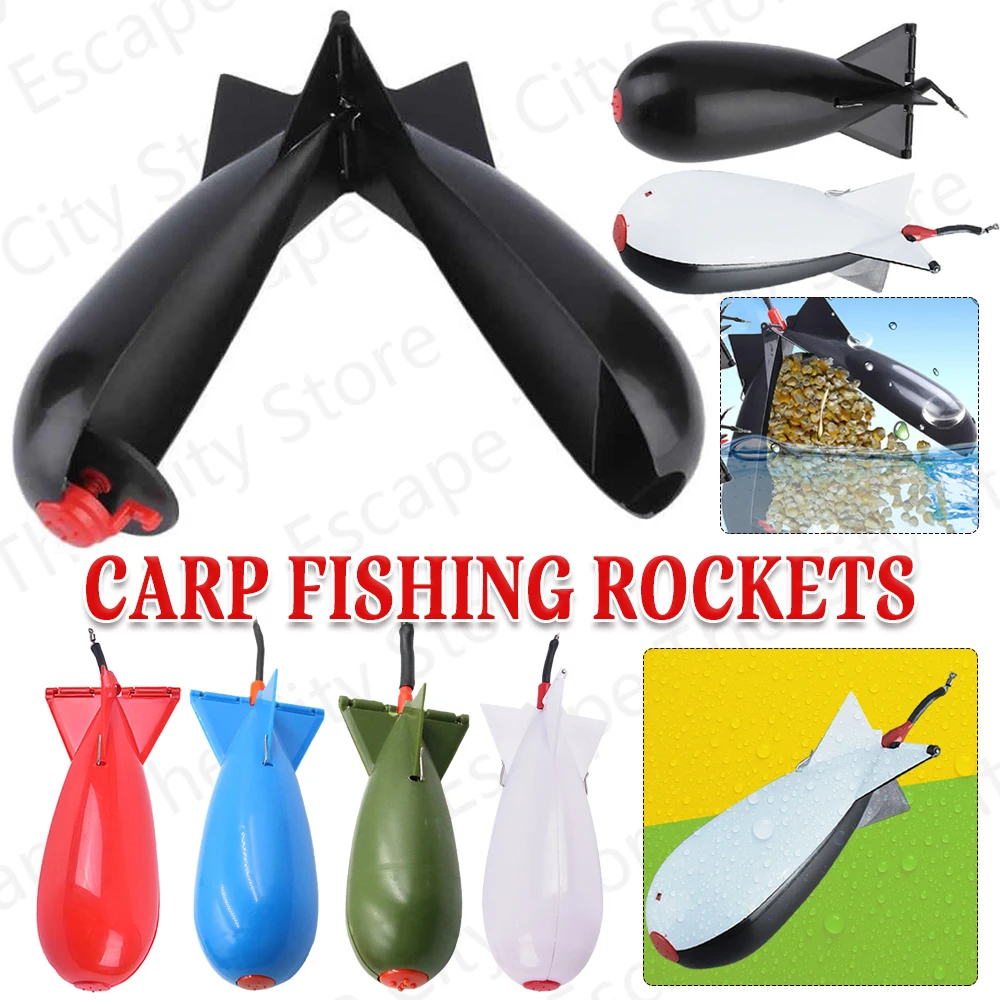 

Carp Fishing Rocket Feeder Spod Bomb Float Lure Bait Holder Pellet Rocket Feeder S/M/L For Fishing Accessories For Bait/Boats