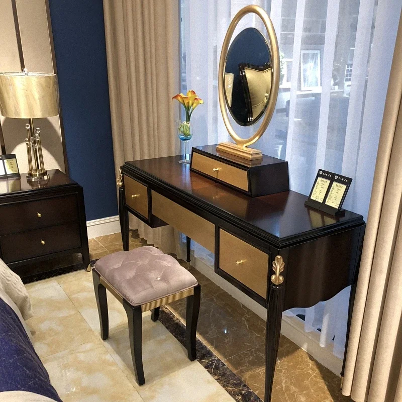 

Коричневый табурет, комод, ящик для спальни, современная роскошная гостиная, туалетный столик для хранения макияжа, женская мебель Coiffeuse De Chambre