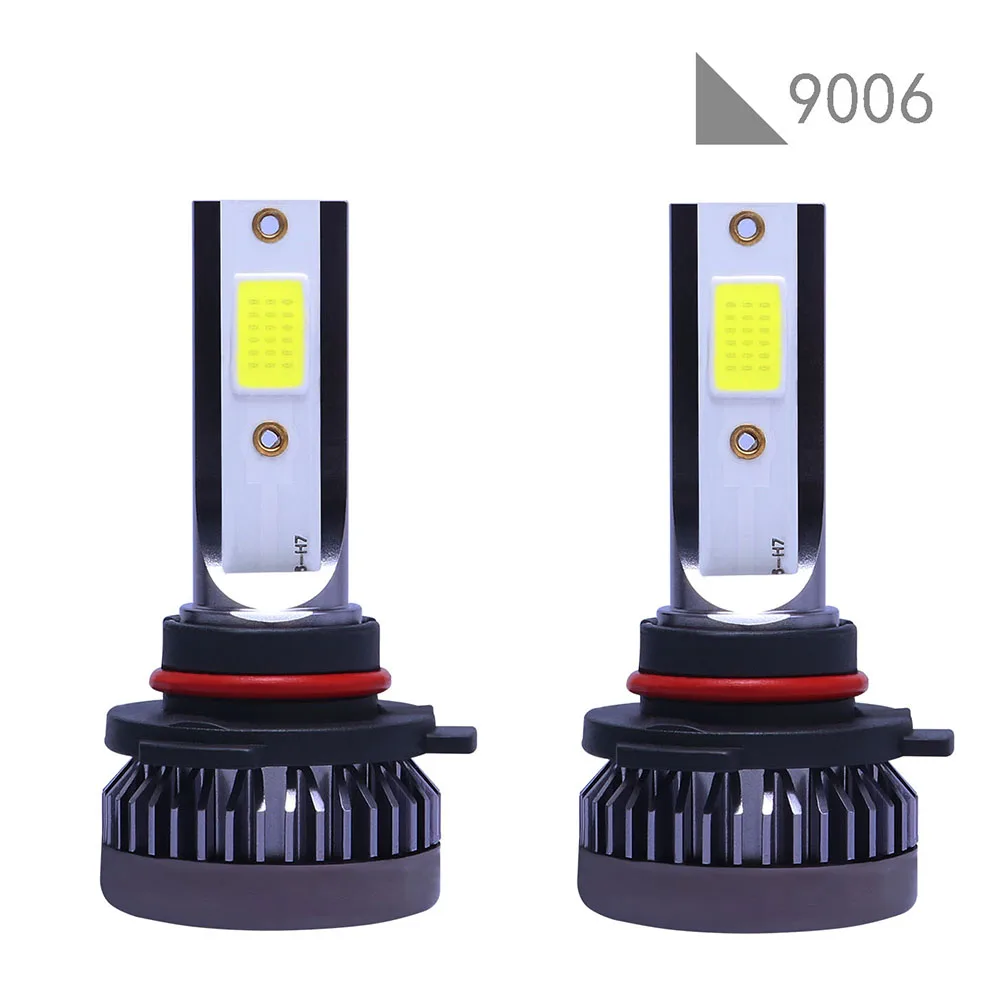 Mini lampe de sauna antibrouillard automatique, ampoule de sauna de voiture, lumière LED blanche, accessoires automobiles, 9006 HB4, 90W, 12000LM, COB